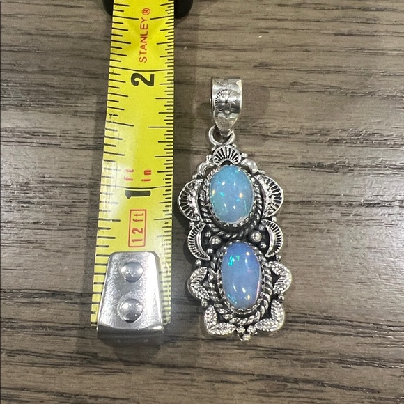 Ethiopian Opal Sterling Silver Pendant - Picture 3 of 4